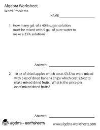 Part ii word problem examples: Algebra Word Problems Solver Worksheet Printable Word Problems Algebra Worksheets Algebra