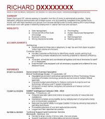 government contract specialist resume