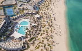 Residential building with big parking area outside Nikki Beach Resort Spa Dubai Hotel Dubai From 212 Lastminute Com