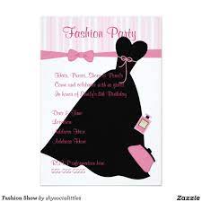 Fashion Show Invitation Zazzle Com Fashion Show Invitation Fashion Show Themes Fashion Show Party