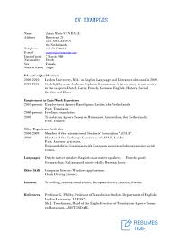 Cv example 11 one page resume that concentrates more on professional skills rather than work history. Cv Examples And Samples Tips To Make A Winning Cv Resumestime