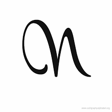 These fancy calligraphy alphabets are truly what the name suggests, fancy!. Calligraphy Alphabet Uppercase N Hand Lettering Alphabet Calligraphy Alphabet Lettering Alphabet Fonts