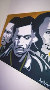 Paid in full💰, 18x24 acrylic 🎨 , Another one of my favorite movies  growing up. A lot of lessons in this one. Meech the “star” Rico the 🐍 &  Ace the humble hustler💰 , Follow me for music , sports & tv ...