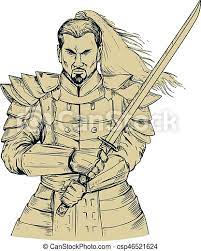 The following are some of the many ways tourists can learn about and experience samurai culture and lifestyle today: Samurai Kriegskampf Haltung Zeichnungsstil Illustration Eines Samurai Kriegers Der Katana Schwert In Einer Canstock