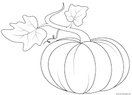 Color something creepy this halloween with free coloring pages for kids and adults! Pumpkin With Leaves Halloween Fall Coloring Pages Printable