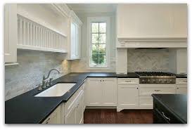 The Countertops Corner White Cabinets Black Countertops Absolute Black Granite Countertops Black Granite Countertops