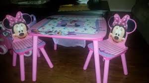 Activity table set with 1 chair, 20 inch. Disney Minnie Mouse Wood Kids Storage Table And Chairs Set By Delta Children Walmart Com Walmart Com