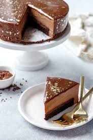 Nutella Brownie Mousse Cake With Milk Chocolate Mirror Glaze Love And Olive Oil Mousse Cake Desserts Cake Recipes