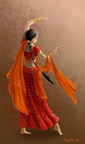 Hindi Time By Gudulett E On Deviantart Indian Art Paintings Indian Women Painting India Art