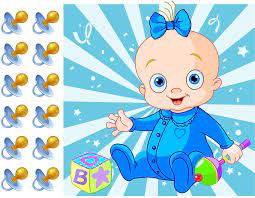 Pin The Pacifier On The Baby Boy Shower Game Party Accessory Toys Games Amazon Com