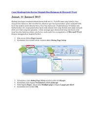 Cara membagi kertas a4 menjadi 4 bagian di word. Cara Membagi Satu Kertas Menjadi Dua Halaman Di Microsoft Word Pdf
