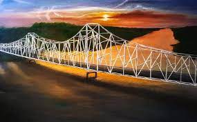 Minutes to duncan bridge marina with boat launch and boat rentals & gas; Duncan Bridge Painting By Sheree Brown