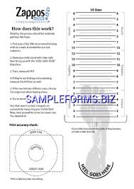 Printable Shoe Size Chart For Toddlers Printable Shoe Sizing