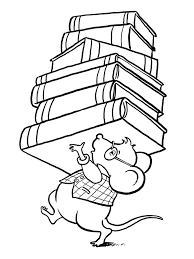 Beautiful mouse coloring page to print and color. Books Coloring Pages Best Coloring Pages For Kids