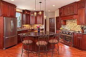 Natural finish cherry kitchen cabinets. 23 Cherry Wood Kitchens Cabinet Designs Ideas Designing Idea Cherry Wood Kitchens Cherry Wood Kitchen Cabinets Cherry Cabinets Kitchen