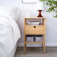 Nordkisa Nightstand Bamboo Width 15 3 4 Ikea Bedside Table Ikea Bedroom Night Stands Ikea Nightstand
