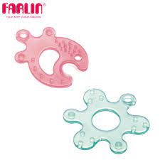 FARLIN】Educational Smiley Teethers BBS-006 0M+(Pink+Blue) - FARLIN