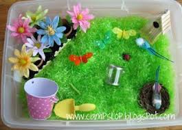 Camp Slop Spring Sensory Bin Sensory Bins Spring Activities Diy Sensory Toys