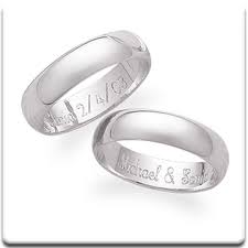 Picture Of Engraving Inside Thomas Wedding Band Sterling Silver Promise Rings Vintage Engagement Rings Pink Morganite Engagement Ring