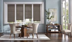 Some dining rooms look gorgeous without curtains also. Custom Window Treatments For Dining Rooms Budget Blinds