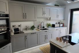 grey shaker kitchen fitted in lower