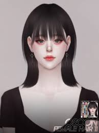 The sims 4 clothing inspired by south korean celebrity airport culture. Osoon Hair 11 Sims 4 Hairs