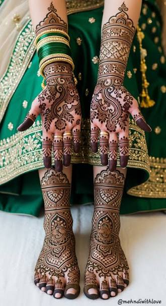 Bridal Henna Mehndi Designs 💖
