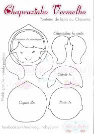 Chapeuzinho Vermelho Como Fazer Capa Com Capuz Passo A Passo Chapeuzinho Vermelho Chapeuzinho Vermelho Brinquedos De Feltro Molde De Chapeu