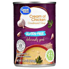 Continue to cook and stir until mixture is very thick, about 5 minutes. Great Value Gluten Free Cream Of Chicken Condensed Soup 10 5 Oz Walmart Com Walmart Com