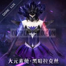 League Of Legends Elementalist Lux Dark Form Cosplay Costume