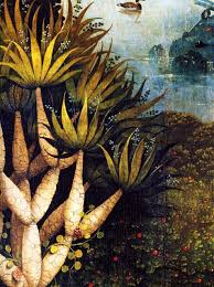 Aesza 1480 1490 Hieronymus Bosch The Garden Of Earthly Delights Paradise Detail Foliage Trees Hieronymus Bosch Garden Of Earthly Delights Bosch