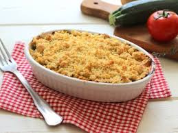 Crumble A La Courgette Et A La Tomate Recettes Recette Recette Crumble Recette Recette Avec Courgette