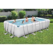 bestway power steel 24 x 12 x 52 rectangular frame swimming pool set walmart com in 2021 swimming pools pool bestway