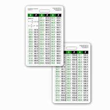 temperature conversion chart vertical badge id card pocket guide nurse paramedic 639737643381 ebay