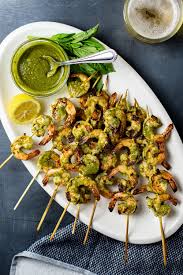 This recipe makes a fantastic appetizer, and several make a fast, light meal. Grilled Pesto Shrimp Skewers Recipe Kitchen Swagger