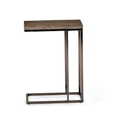 Lucia Chairside End Table Gray Brown Steve Silver Chair Side Table Brown Living Room Decor End Tables