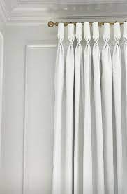 White Pinch Pleat Curtains Gold Curtain Rod Gold Curtain Rods Gold Curtain Rod White Curtains Curtain Decor