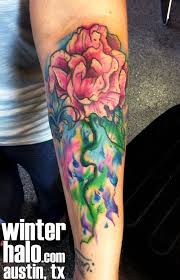 Watercolor Flower By Christopher Hedlund Watercolor Tattoo Watercolor Flowers Color Tattoo