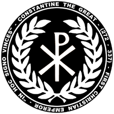 Features The Symbol Of The Chi Rho The Symbol Under Which Constantine Fought Under Shown On The Back And Front Constantine The Great Empire Logo Empire Tattoo