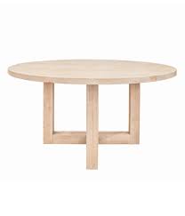 Solid Oak Round Dining Table Coastal Living