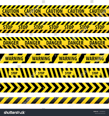 Seamless Tape Caution Danger Illustration Yellow Police Line Warning Tape Danger Tape Caution Tape Caution Da Vector Illustration Dangerous Illustration