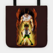 Gon freecs transformation hunter x. Gon Transformation Gon Freecss Tragetasche Teepublic De