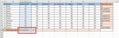 C5 menunjukkan kisaran yang ingin anda hitung sel di atas nilai yang ditentukan 50, angka 50 adalah kriteria, anda. Belajar Excel Cara Menghitung Nilai Rata Rata Di Microsoft Excel