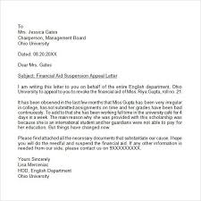 Appeal Letter Format Letter Sample Lettering Financial Aid