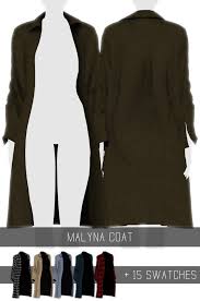 играть в симс 4 бесплатно и без регистрации онлайн Malyna Coat By Simpliciaty Sims Sims 4 Maksis