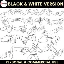 Thank you, {{form.email}}, for signing up. Auslan Alphabet Clip Art Australian Sign Language By A Clipart Store