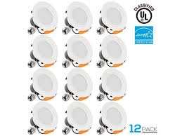 12 Pack 4 Inch Dimmable Recessed Led Downlight 12w 85w Equivalent Energy Star 5000k Daylight 850lm Retrofit Led Recessed Lighting Fixture 5 Years Warranty Newegg Com