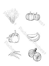 Gambar lukisan sayur sayuran hitam putih cikimm com. Gambar Lakaran Sayur Sayuran Png Kartun Lukisan Vektor Free Download Pikbest