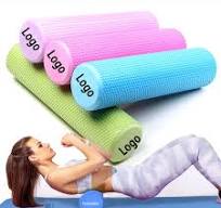 Custom Printing High Density Premium Eva Foam Yoga Roller Small Dot 90 cm  Exercise Gym Roller for Yoga Deep Tissue Massage
