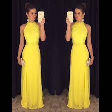 Pin De Afl Rbb En Formal Dresses En 2021 Vestidos Amarillos De Noche Vestidos Amarillos Largos Vestidos De Fiesta